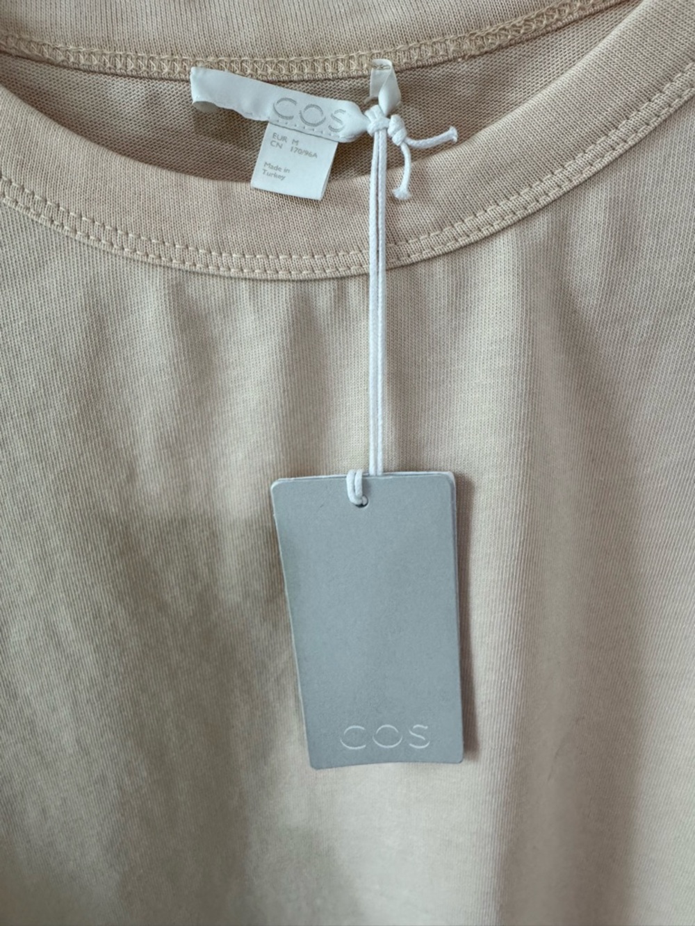 COS Light Peach Oversized Crewneck Tee - Picture 3 of 7